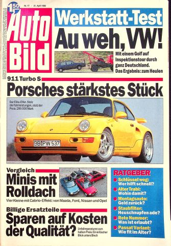 Deckblatt Auto Bild (17/1992)